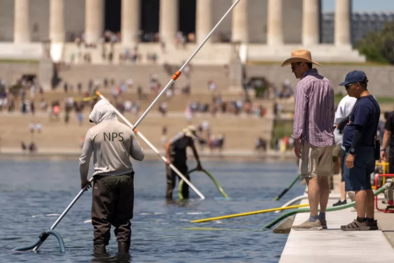 Trump claims vandals damaged D.C. Reflecting Pool, and says it will be drained again