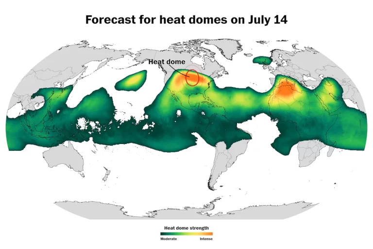 One of the planet’s strongest heat domes will soon scorch the East Coast – The Washington Post